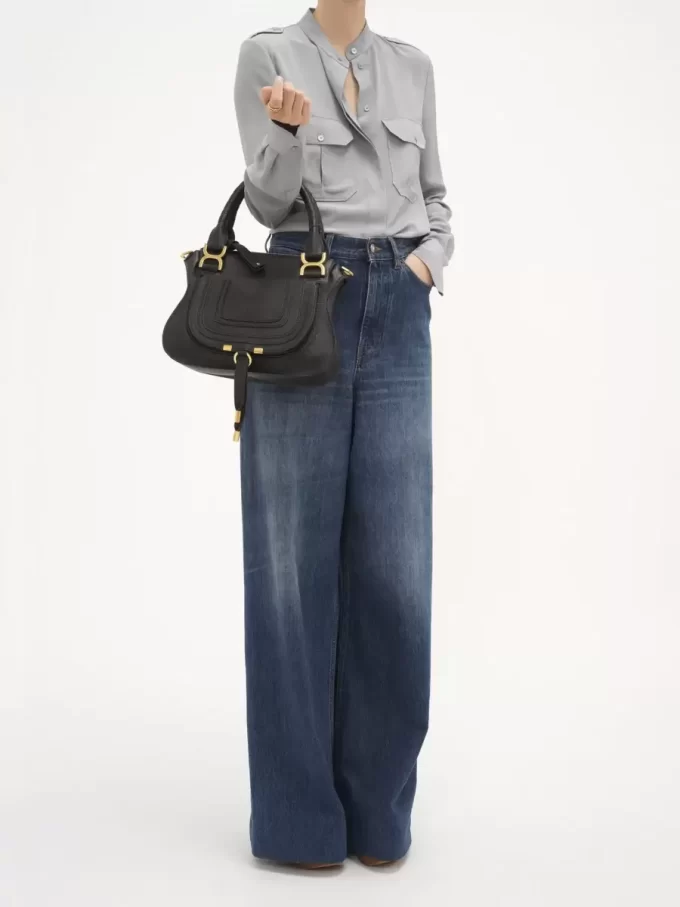 Small Marcie bag in grained leather Small Marcie bag in grained leather