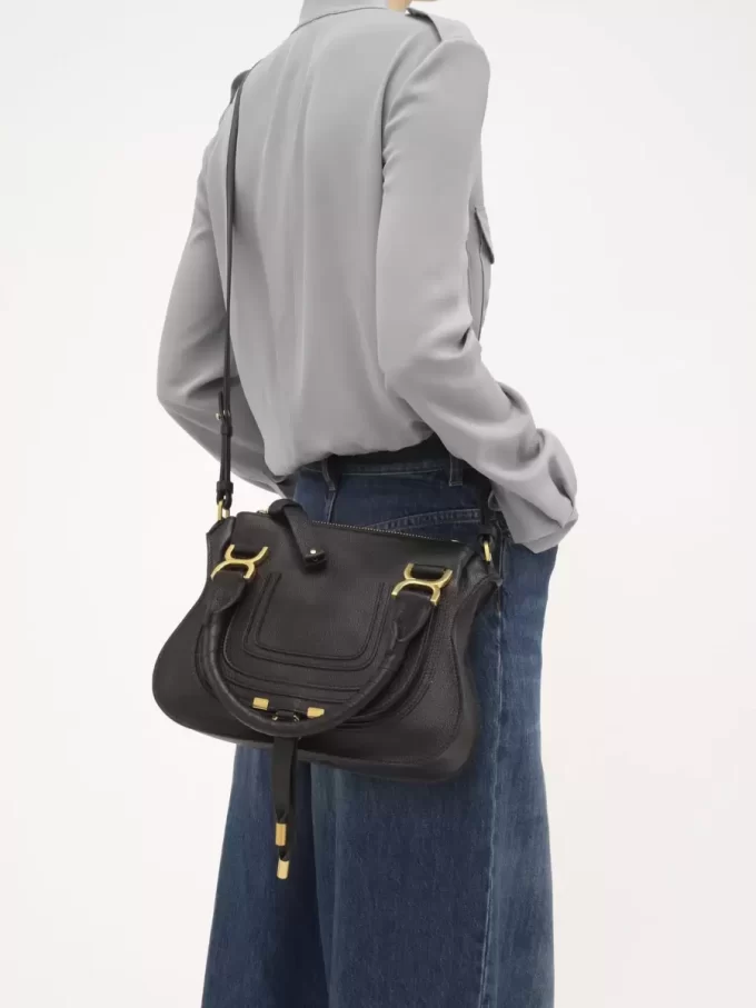 Small Marcie bag in grained leather Small Marcie bag in grained leather