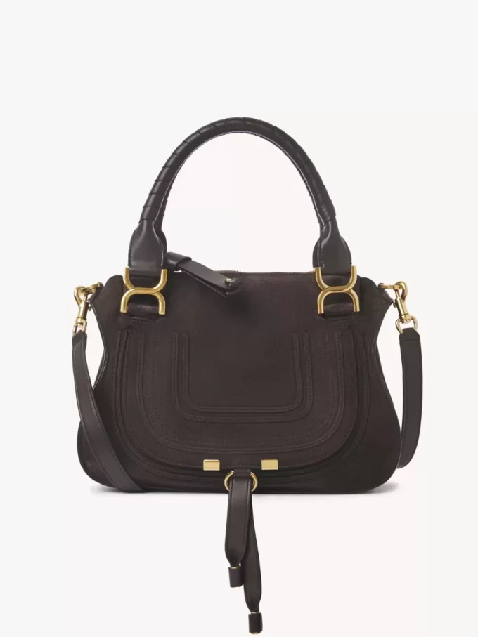 Small Marcie bag in suede leather Small Marcie bag in suede leather