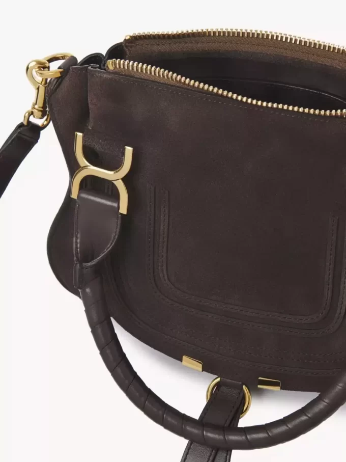 Small Marcie bag in suede leather Small Marcie bag in suede leather