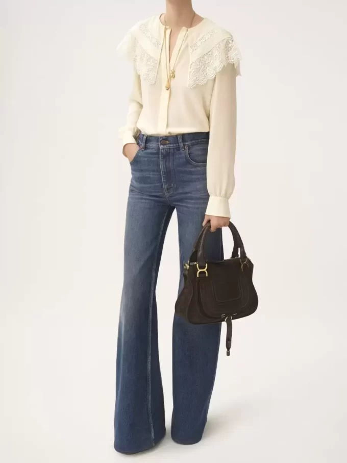 Small Marcie bag in suede leather Small Marcie bag in suede leather