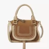 Small Marcie bag in suede leather & shearling Small Marcie bag in suede leather & shearling