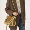 Small Marcie bag in suede leather & shearling Small Marcie bag in suede leather & shearling