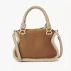 Small Marcie bag in suede leather & shearling Small Marcie bag in suede leather & shearling
