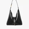 Small Marcie hobo bag in croco-effect leather Small Marcie hobo bag in croco-effect leather