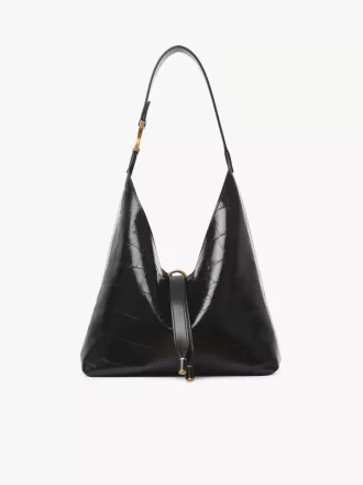 Small Marcie hobo bag in croco-effect leather Small Marcie hobo bag in croco-effect leather