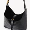 Small Marcie hobo bag in croco-effect leather Small Marcie hobo bag in croco-effect leather