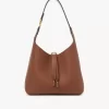 Small Marcie hobo bag in grained leather Small Marcie hobo bag in grained leather