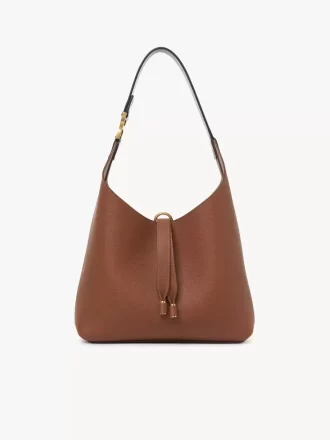 Small Marcie hobo bag in grained leather