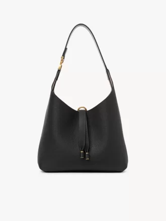 Small Marcie hobo bag in grained leather