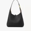 Small Marcie hobo bag in grained leather Small Marcie hobo bag in grained leather