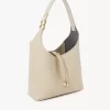 Small Marcie hobo bag in grained leather Small Marcie hobo bag in grained leather