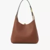 Small Marcie hobo bag in grained leather Small Marcie hobo bag in grained leather