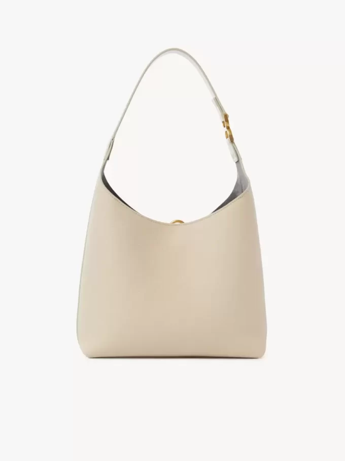 Small Marcie hobo bag in grained leather Small Marcie hobo bag in grained leather