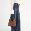Small Marcie hobo bag in grained leather Small Marcie hobo bag in grained leather