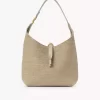 Small Marcie hobo bag in raffia-effect fibers Small Marcie hobo bag in raffia-effect fibers