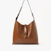 Small Marcie hobo bag in shiny leather Small Marcie hobo bag in shiny leather