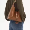 Small Marcie hobo bag in shiny leather Small Marcie hobo bag in shiny leather