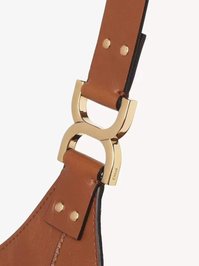 Small Marcie hobo bag in shiny leather Small Marcie hobo bag in shiny leather