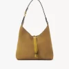Small Marcie hobo bag in suede leather Small Marcie hobo bag in suede leather