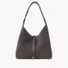 Small Marcie hobo bag in suede leather Small Marcie hobo bag in suede leather