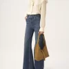 Small Marcie hobo bag in suede leather Small Marcie hobo bag in suede leather