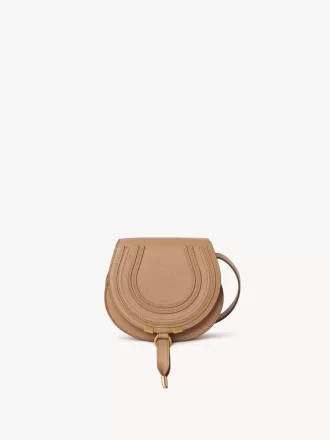 Small Marcie saddle bag in grained leather