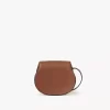 Small Marcie saddle bag in grained leather Small Marcie saddle bag in grained leather