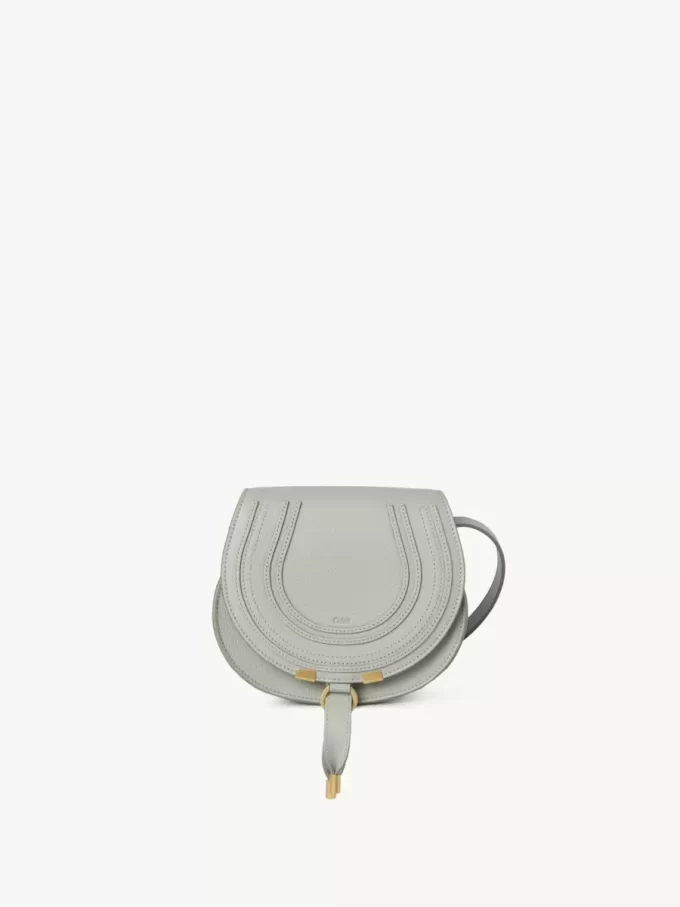 Small Marcie saddle bag in grained leather Small Marcie saddle bag in grained leather