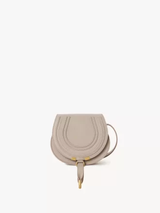 Small Marcie saddle bag in grained leather