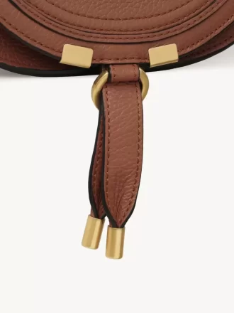 Small Marcie saddle bag in grained leather Small Marcie saddle bag in grained leather
