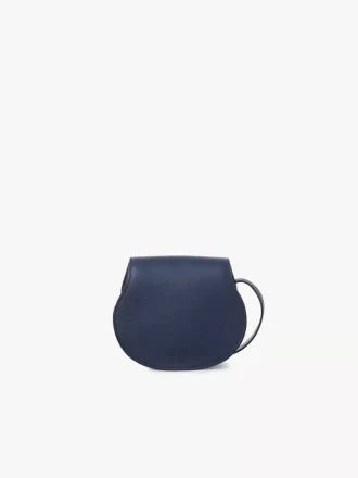 Small Marcie saddle bag in grained leather