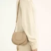 Small Marcie saddle bag in grained leather Small Marcie saddle bag in grained leather