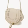 Small Marcie saddle bag in grained leather Small Marcie saddle bag in grained leather