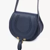 Small Marcie saddle bag in grained leather Small Marcie saddle bag in grained leather