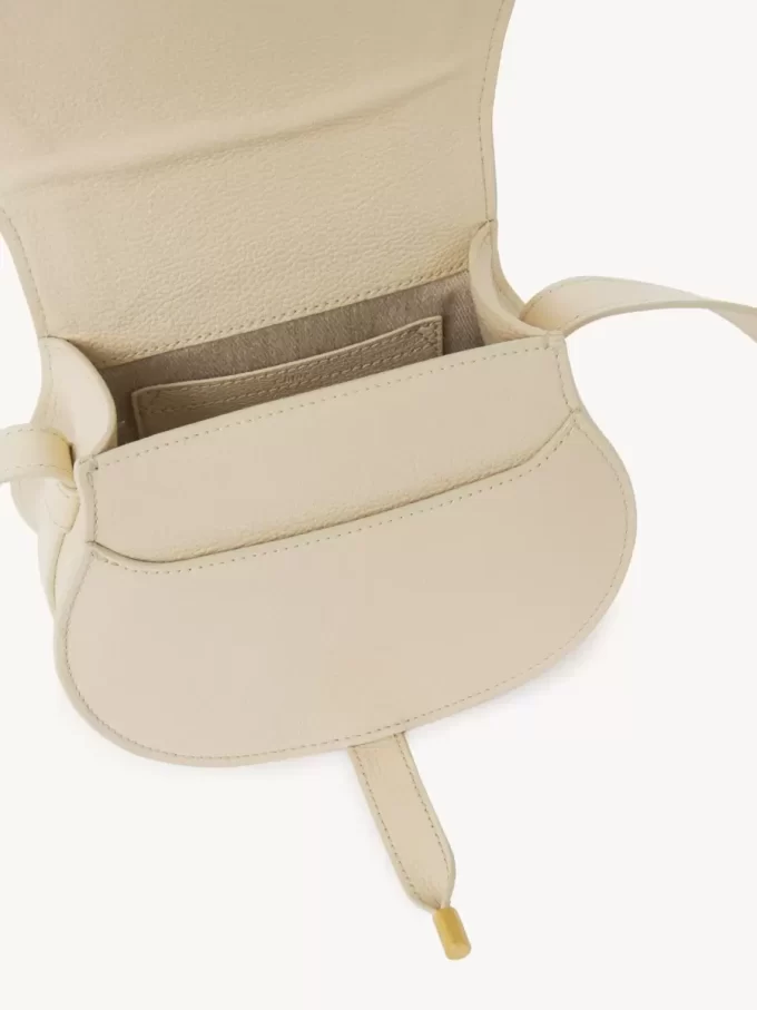 Small Marcie saddle bag in grained leather Small Marcie saddle bag in grained leather