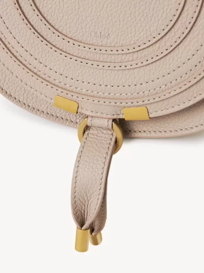 Small Marcie saddle bag in grained leather Small Marcie saddle bag in grained leather