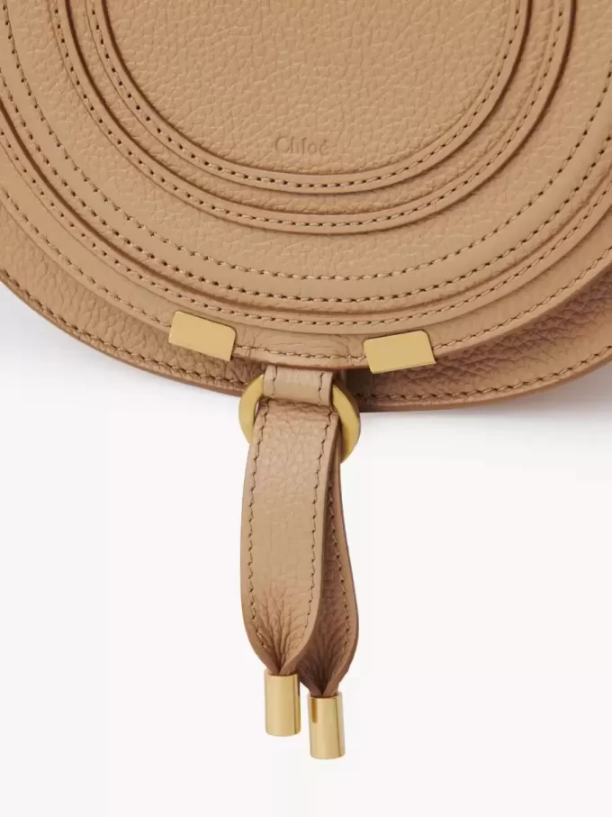 Small Marcie saddle bag in grained leather Small Marcie saddle bag in grained leather
