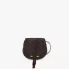 Small Marcie saddle bag in python-effect leather Small Marcie saddle bag in python-effect leather