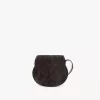 Small Marcie saddle bag in python-effect leather Small Marcie saddle bag in python-effect leather