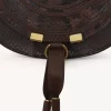 Small Marcie saddle bag in python-effect leather Small Marcie saddle bag in python-effect leather