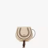 Small Marcie saddle bag in raffia-effect fibers Small Marcie saddle bag in raffia-effect fibers