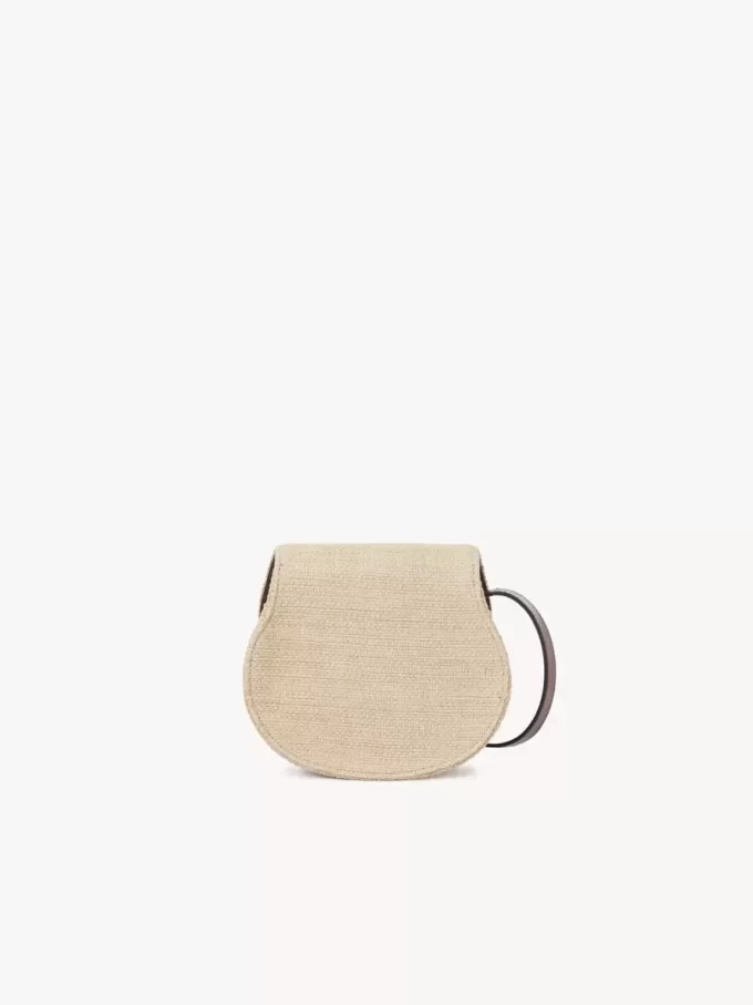 Small Marcie saddle bag in raffia-effect fibers Small Marcie saddle bag in raffia-effect fibers
