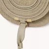 Small Marcie saddle bag in raffia-effect fibers Small Marcie saddle bag in raffia-effect fibers