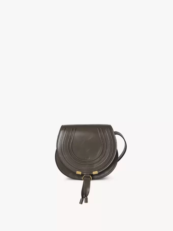 Small Marcie saddle bag in shiny leather Small Marcie saddle bag in shiny leather
