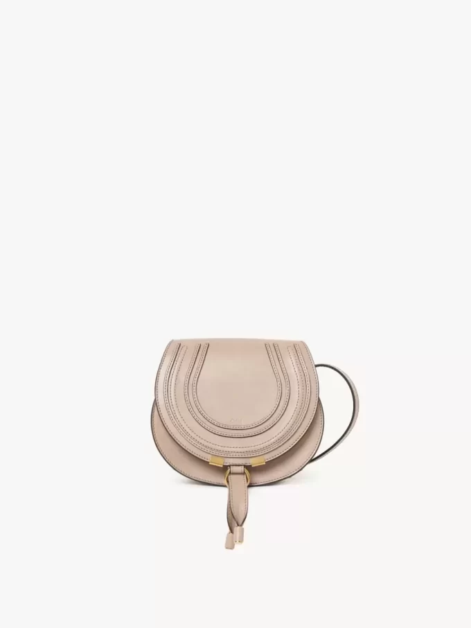 Small Marcie saddle bag in shiny leather Small Marcie saddle bag in shiny leather