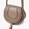 Small Marcie saddle bag in shiny leather Small Marcie saddle bag in shiny leather