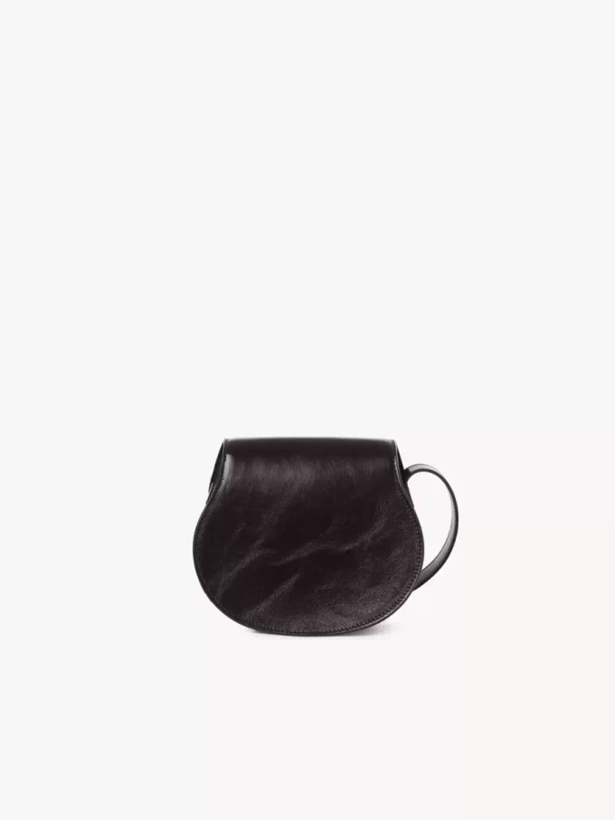 Small Marcie saddle bag in shiny leather Small Marcie saddle bag in shiny leather