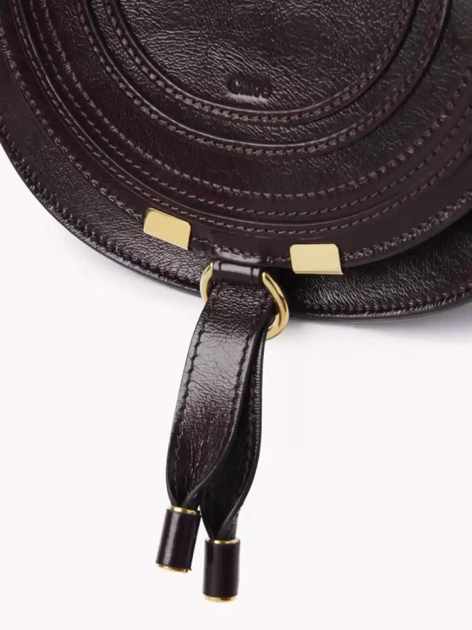 Small Marcie saddle bag in shiny leather Small Marcie saddle bag in shiny leather
