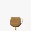 Small Marcie saddle bag in suede leather Small Marcie saddle bag in suede leather